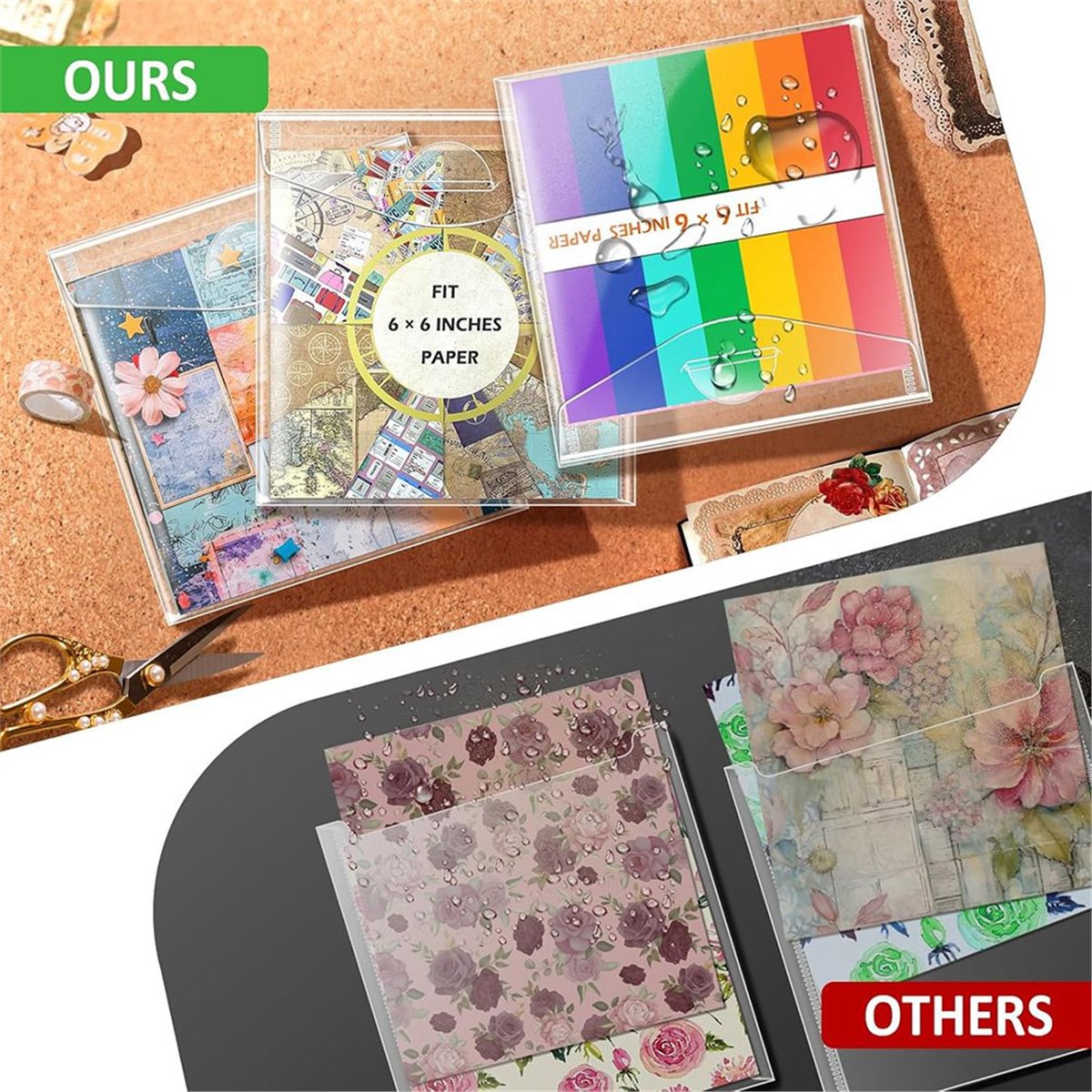 Scrapbooking - (A02R) Набор для хранения скрапбукинг-материалов 6x6