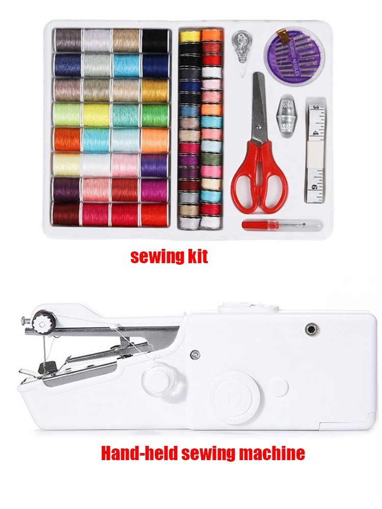 Mini Electric Sewing Machine Handheld - Портативная электрическая ручная швейная машина для