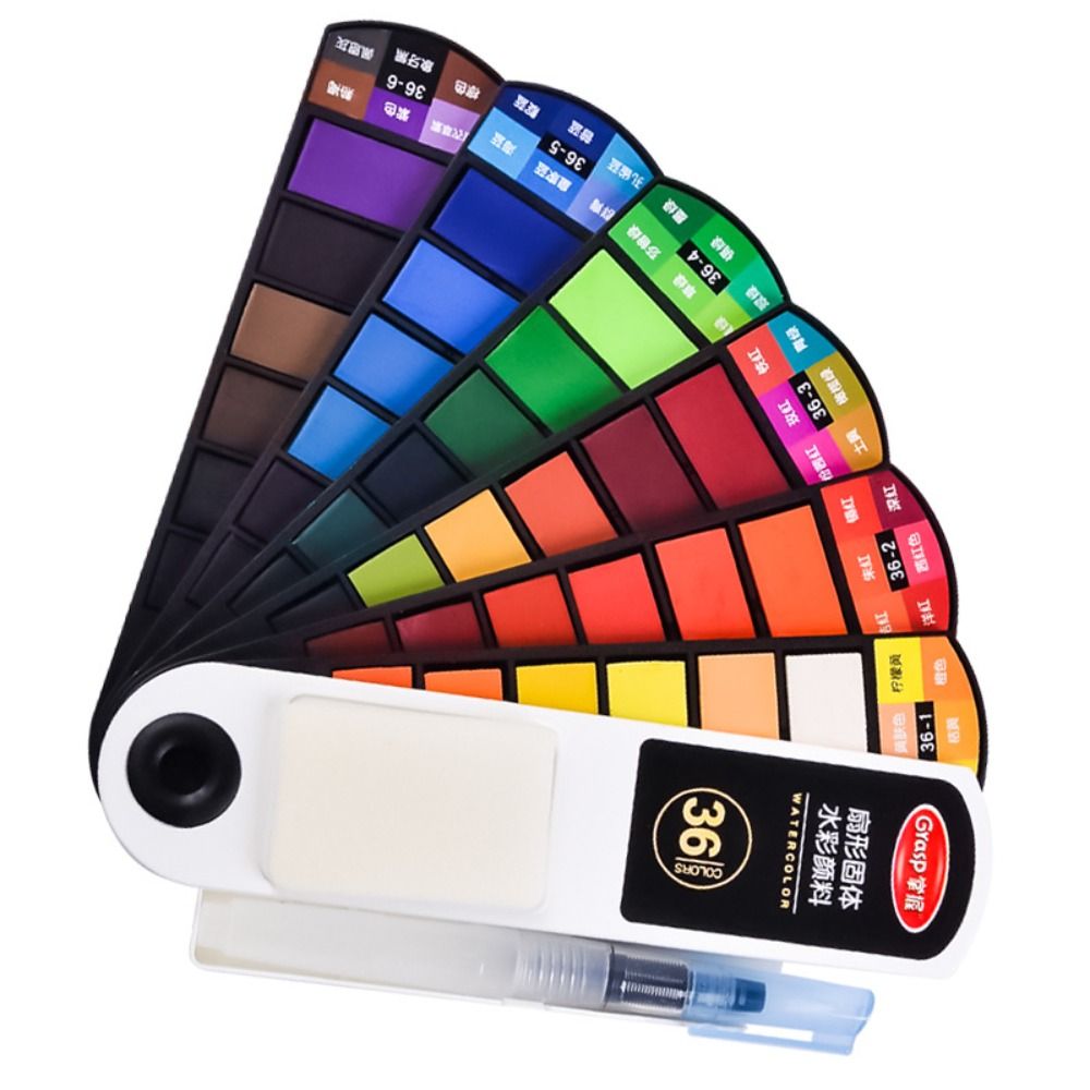 Складной набор акварельных кра – обзор и цена Watercolor Paint Set Solid Pigment