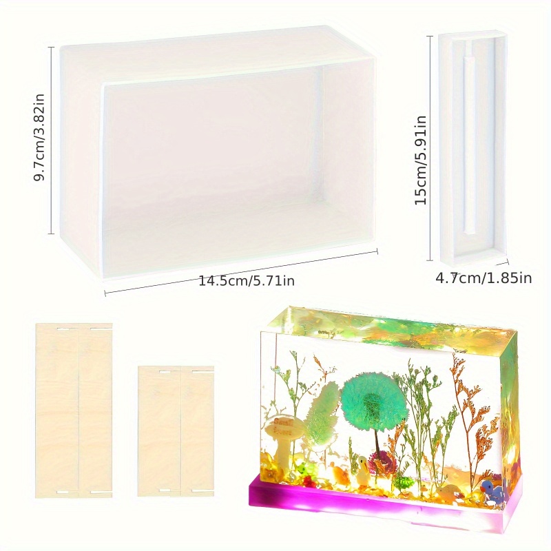 Набор из 6 прямоугольных силик – обзор и цена Silicone Epoxy Resin Molds Set