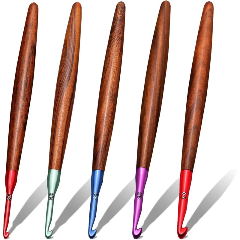 【ПОСЛЕДНИЙ ШАНС】Набор эргономи – обзор и цена Wooden Crochet Hooks Ergonomic Handle
